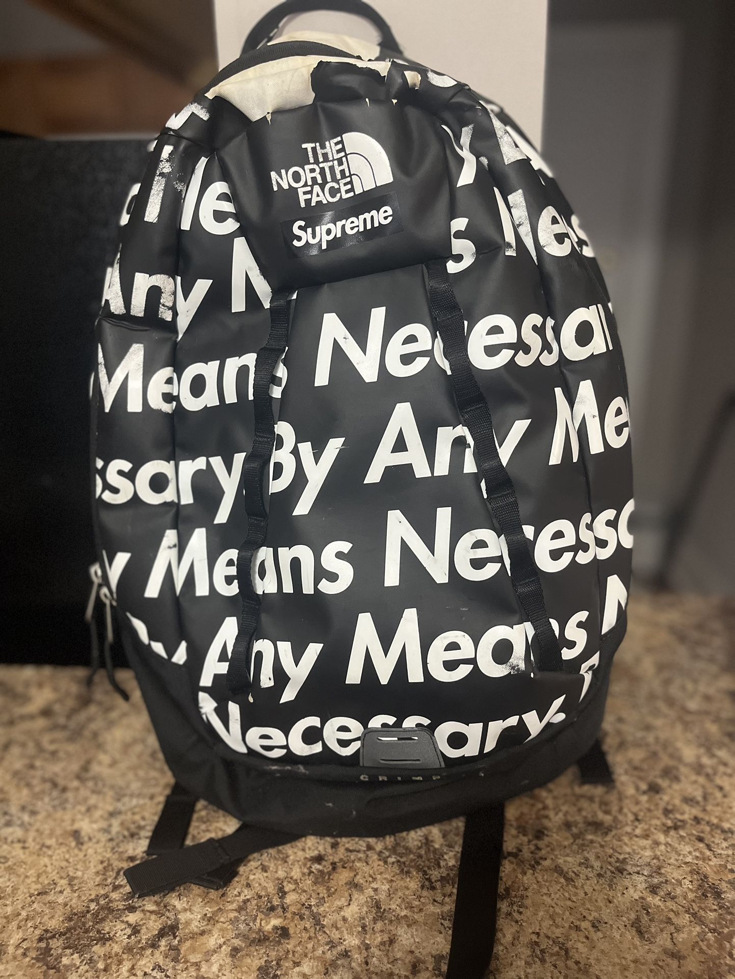 Supreme x North Face By Any Means Necessary Black Backpack Fall / Winter