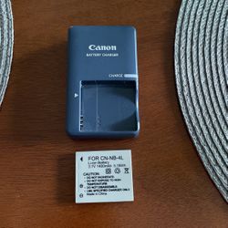 Canon Camera Battery Charger & Li-On Battery