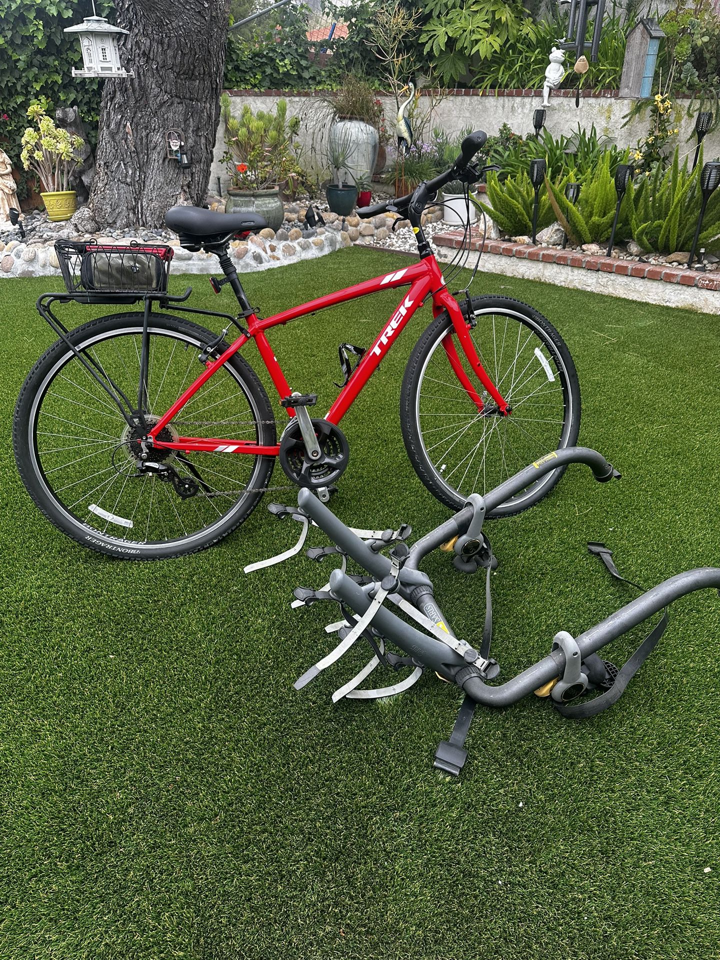 Trek Bike and Bike Rack