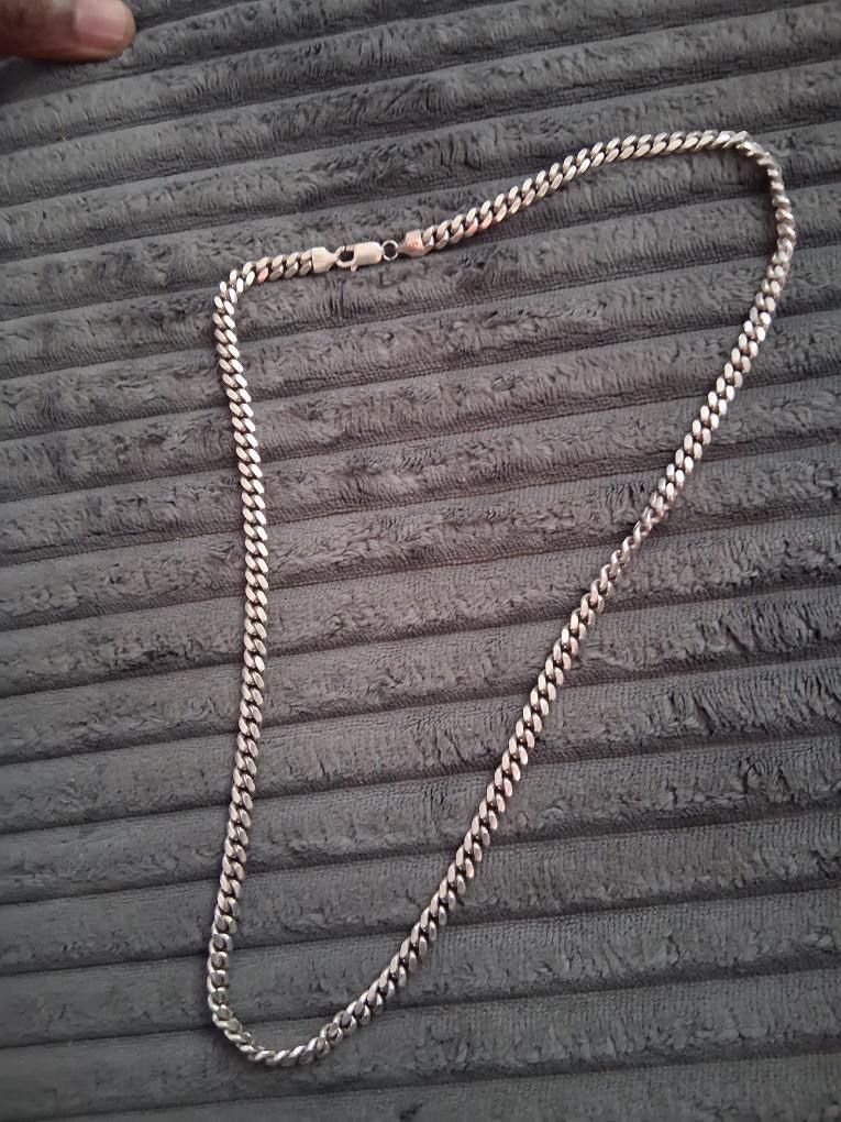 Cuban Chain Silver 10k/925