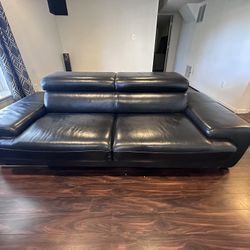 Large Lather  Sofa Heavy And Sturdy 