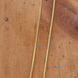 Gold Plated Religious Trinket Necklace 