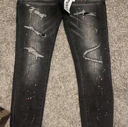 Purple jeans