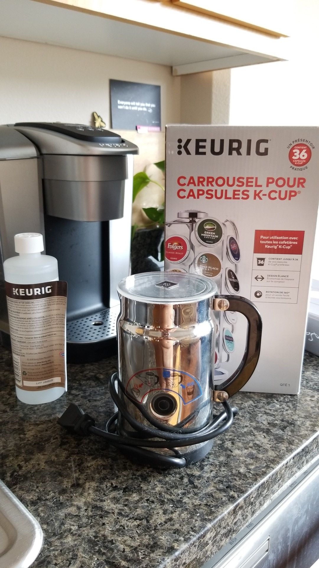 Coffe package! Keurig + Nespresso Frother