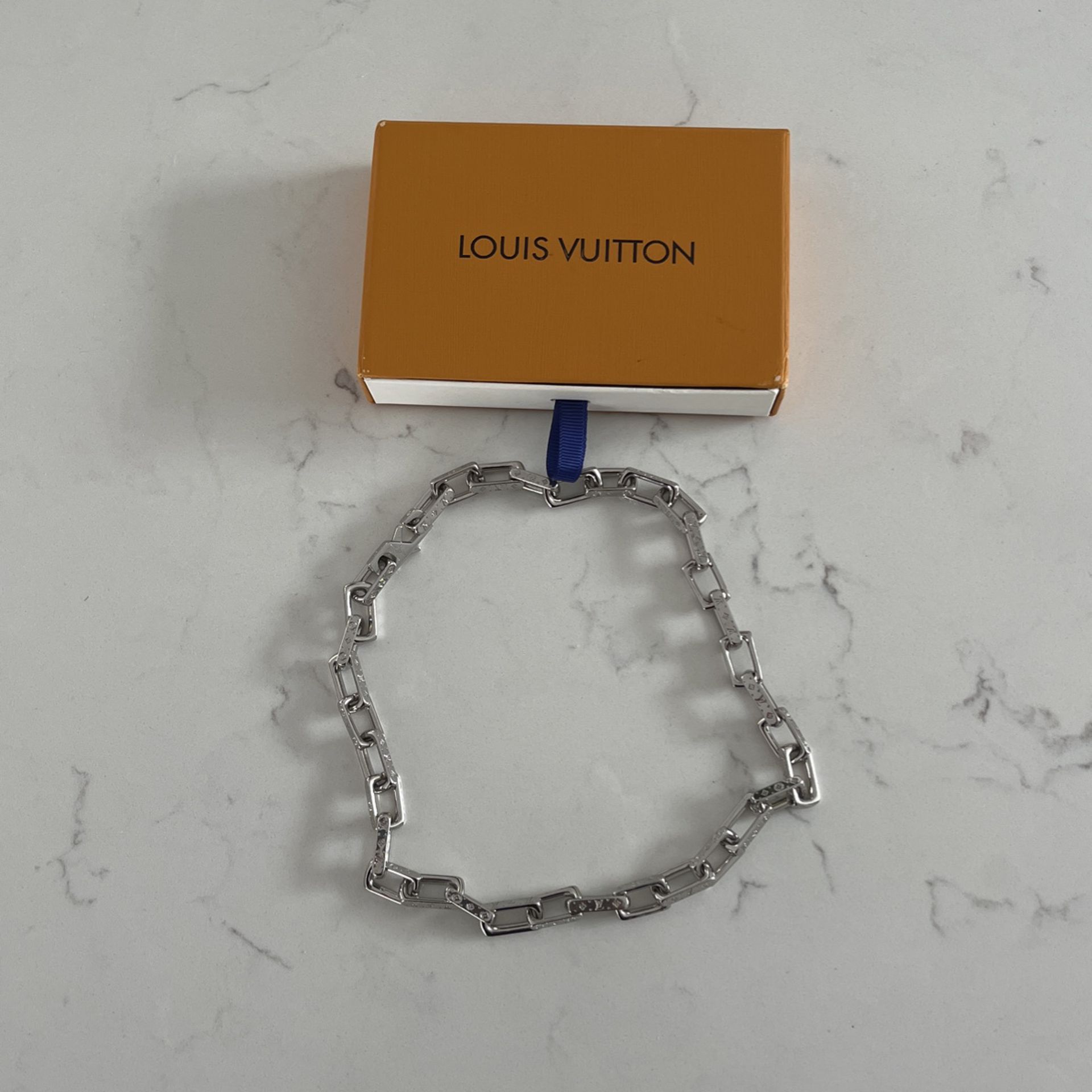 Louis Vuitton monogram chain necklace
