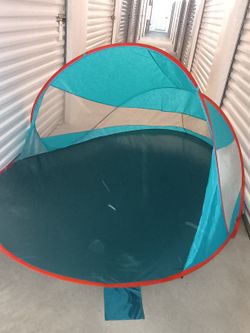 Lakescape UV Protection Sun Shelter Blue Orange Home Bargains