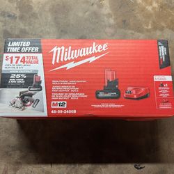 Milwaukee m12 5.0 battery and charger