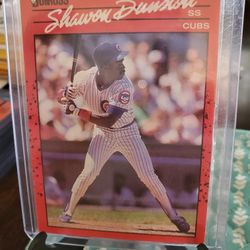 Chicago Cubs Shawon Dunston Variation '90 Donruss No Dot Behind Inc Baseball Card 