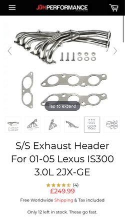 brand new headers for lexus is300