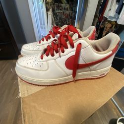 Nike Air Force 1 Lows White And Red