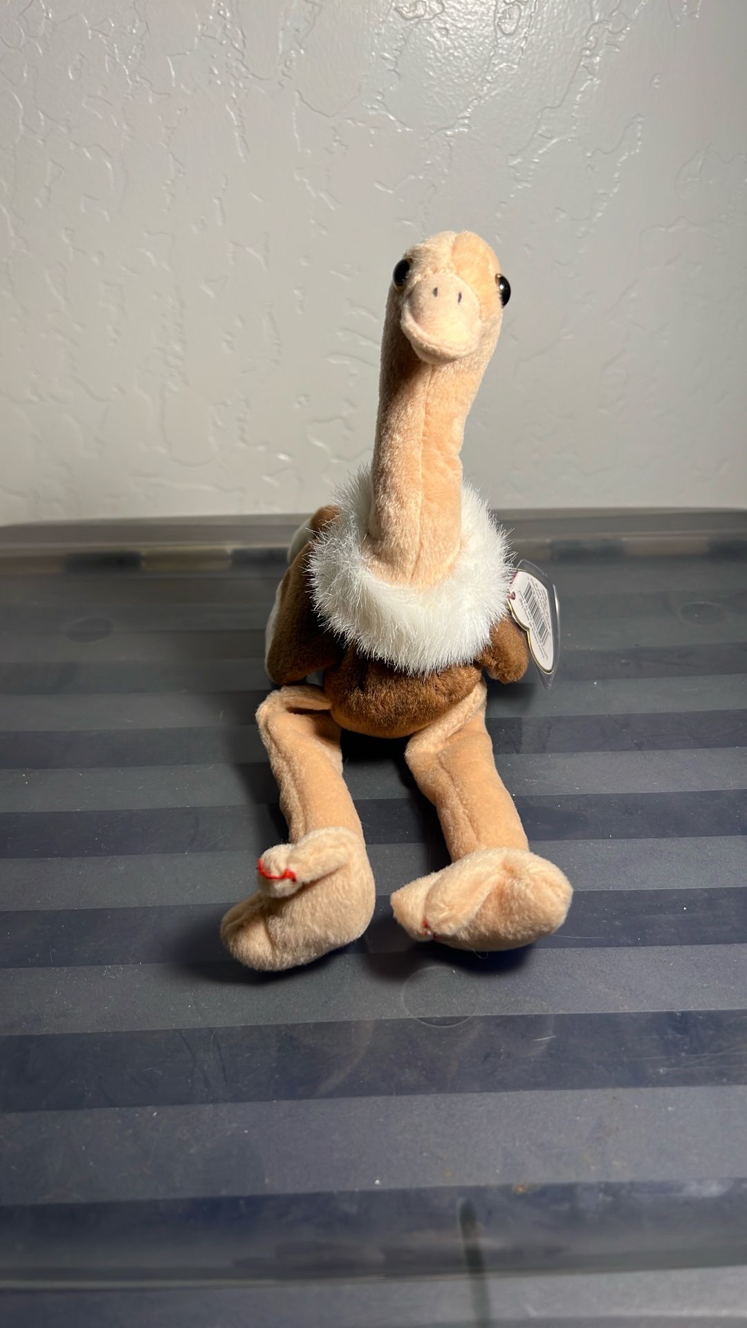 Vtg. Ty Beanie Baby-Stretch the Ostrich-org tags-DOB 9/21/1997