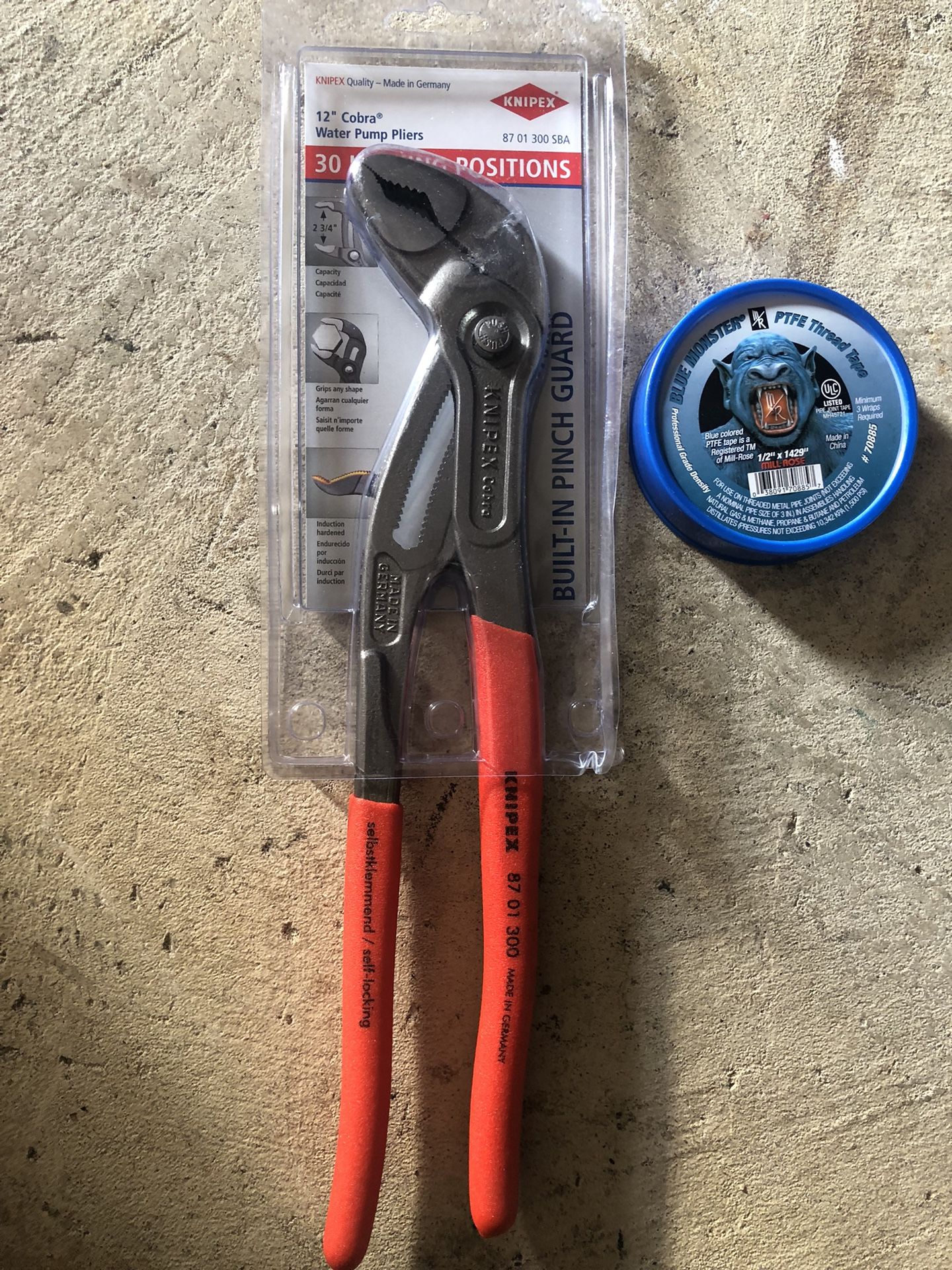 Knipex Pliers And Teflon Tape