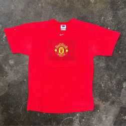 Vintage Nike Manchester United Red T-Shirt
