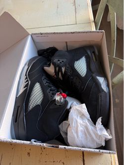 9.5 Jordan 5 Retro OG Black Metallic Reimagined