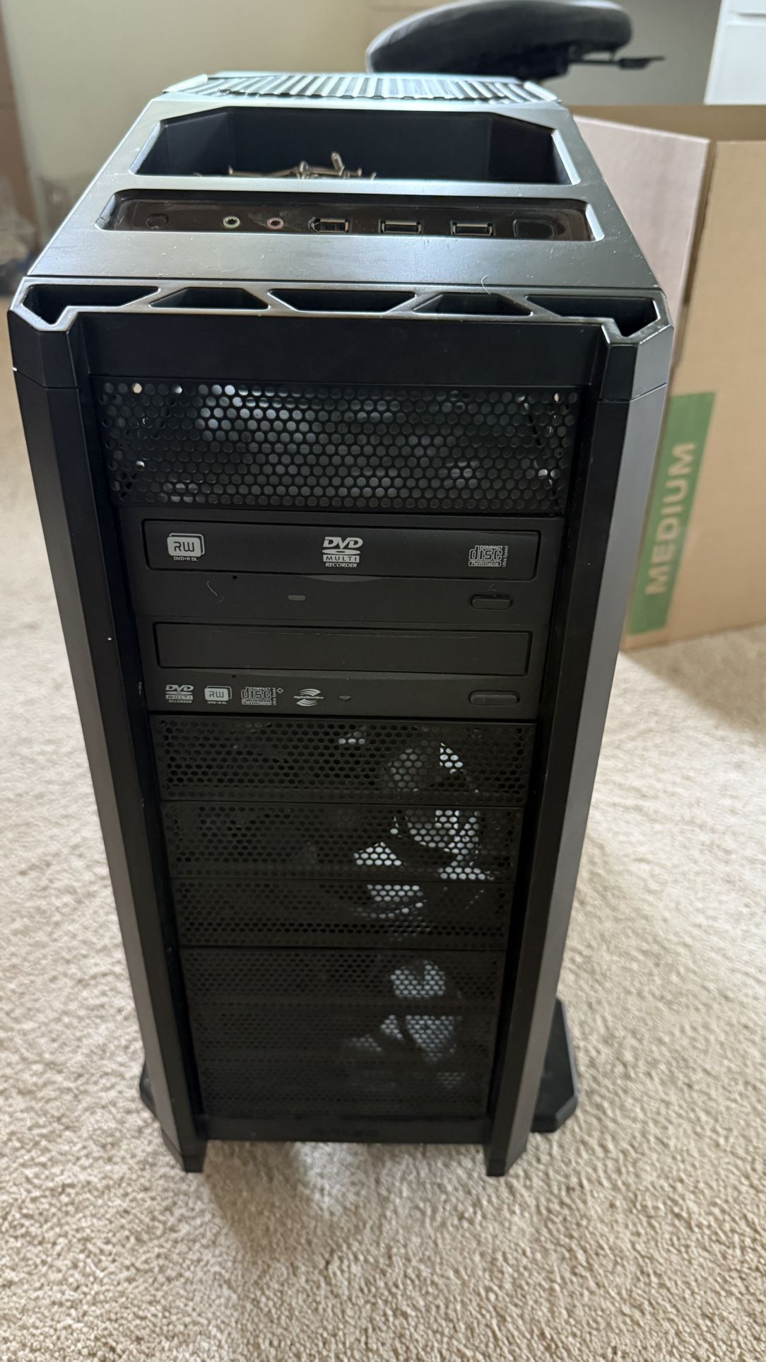 Custom Desktop PC Tower (No HDD) - ASUS Wi-Fi GO! Motherboard, USB 3.0, Cooler Master Cooling