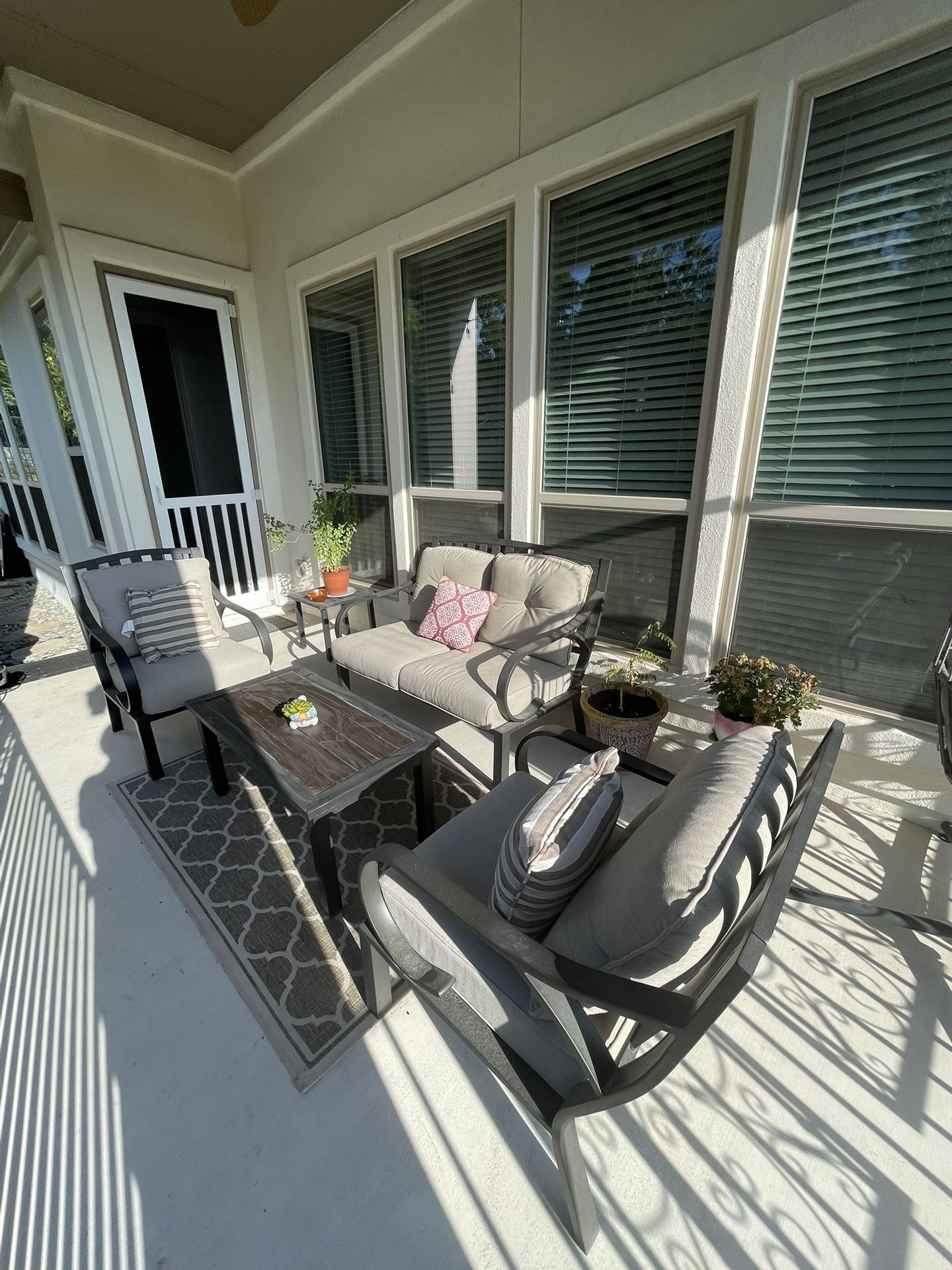 Patio Metal Seating Set