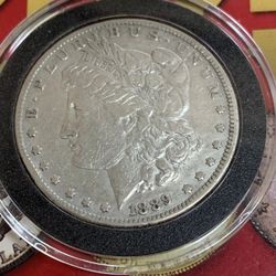 1889 CC MORGAN SILVER DOLLAR XF DETAILS RARE KEY DATE CARSON CITY COIN