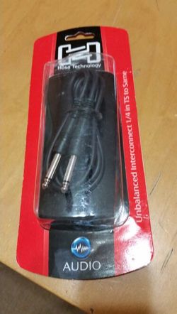 Unbalanced interconnect 1/4 in TS cable