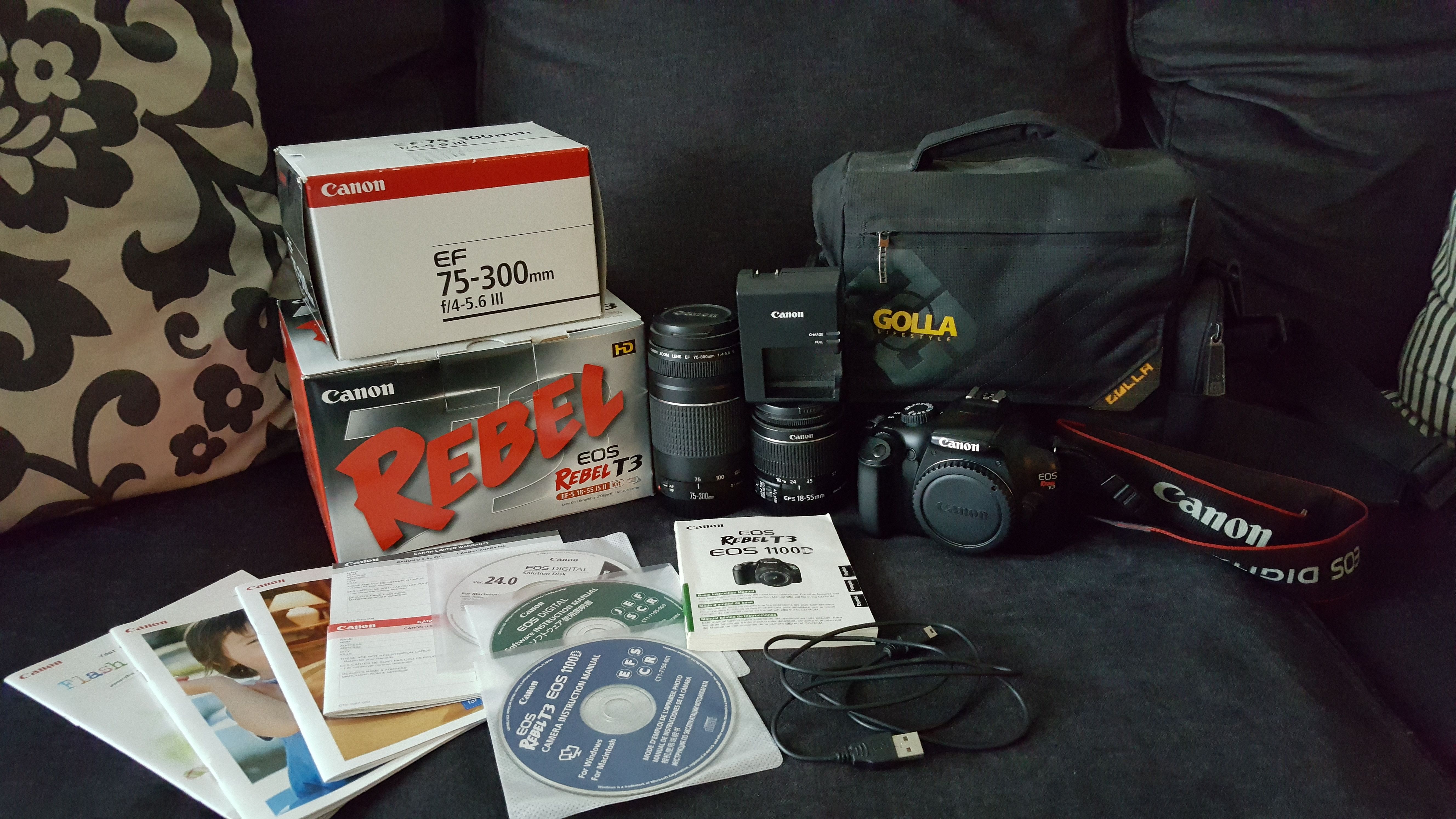 Canon T3 DSLR Kit with Bag