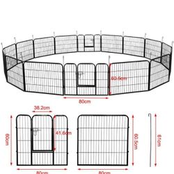 Yaheetech Dog Playpen 16 Panels 24 Inch