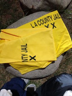 La county inmate jumpsuit whole outfit  brand new