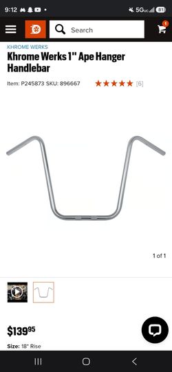 Khrome Werks 1" Ape Hanger Handlebar