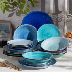 Bonita 18 Piece Stoneware Dinnerware Set - Service for 6
