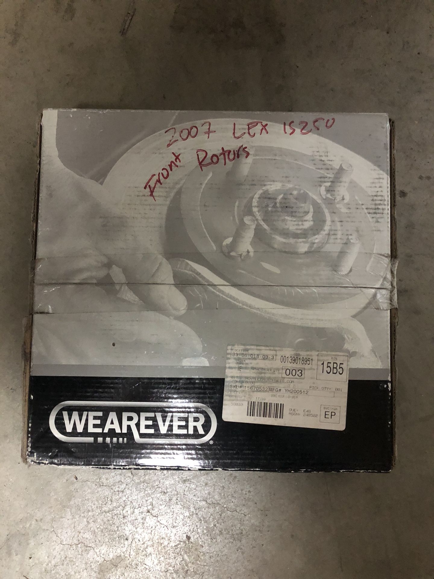 2007 Lexus is250 front rotor