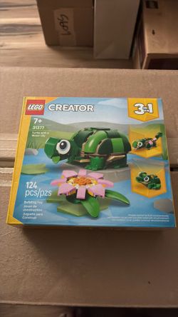 LEGO Creator 3 in 1 Turtle with a Water Lily Flower Building Set - 31377 NEW