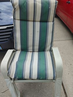 2 Good Cond Clean Aluminum Patio Table Lawn Chair Pu Joliet 708943QKTS