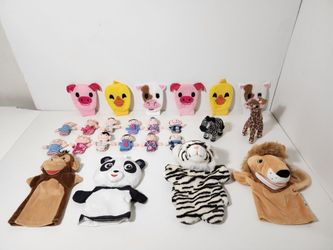 Hand Puppets & Finger Puppets Lot