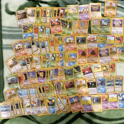 157 Vintage Pokemon Cards 