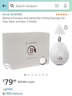 Blamore Premium Anti-Aging Skin Toning Massager for Face, Neck, and Eyes-BRAND NEW IN BOX!