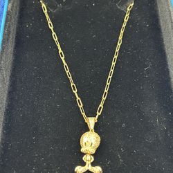 14kt Chain + Pendant 