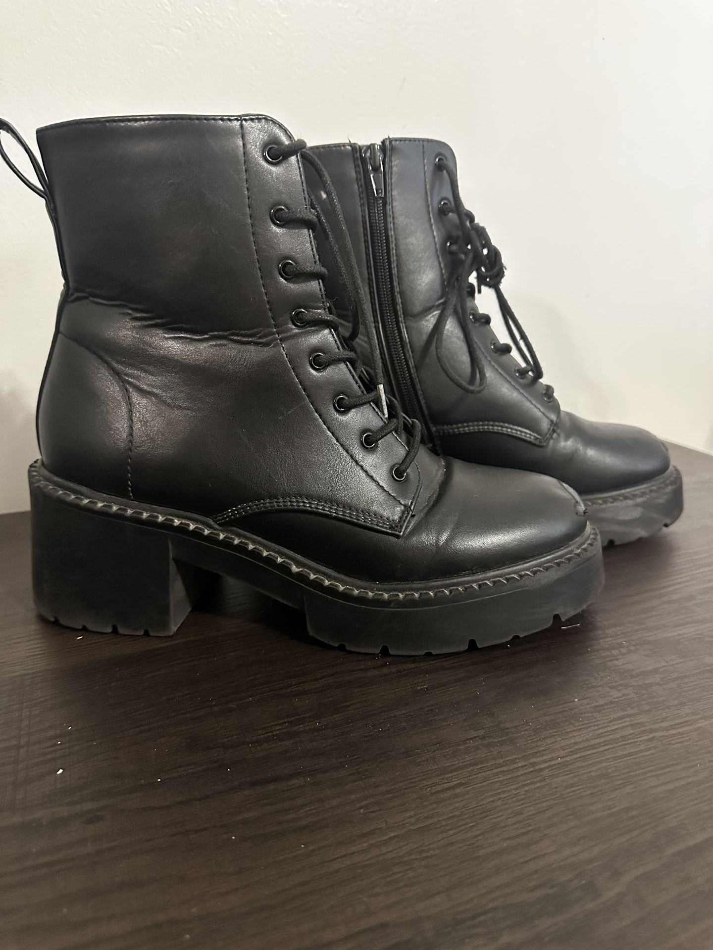 Black Leather Boots