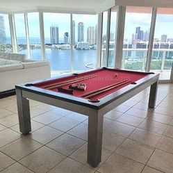 Monaco Pool Table with Dining Top