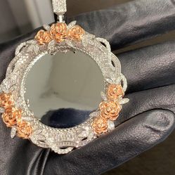 925 Silver Moissanite Diamond Pendant 