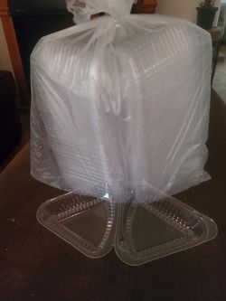 Paquete de platito para rebanadas de cake. 50 piesas