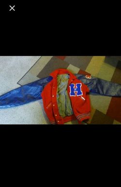 Jim Bridges team coat leather jacket Vincent forth Worth Texas 44 small