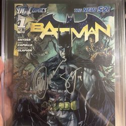 Signed Batman New 52 Number 1