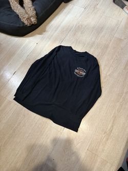 Vintage Cool Black Harley DavidsonLongsleeve