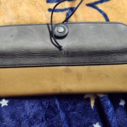 Coach Nubuck Leather Bleeker Pencil Case