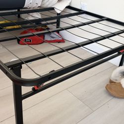 Foldable Box Spring Platform Bed