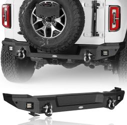 21-26 Ford Bronco Aftermarket Rear Bumper Classic (Excluding Raptor) - HookeRoad   SKU: HE.8909-S