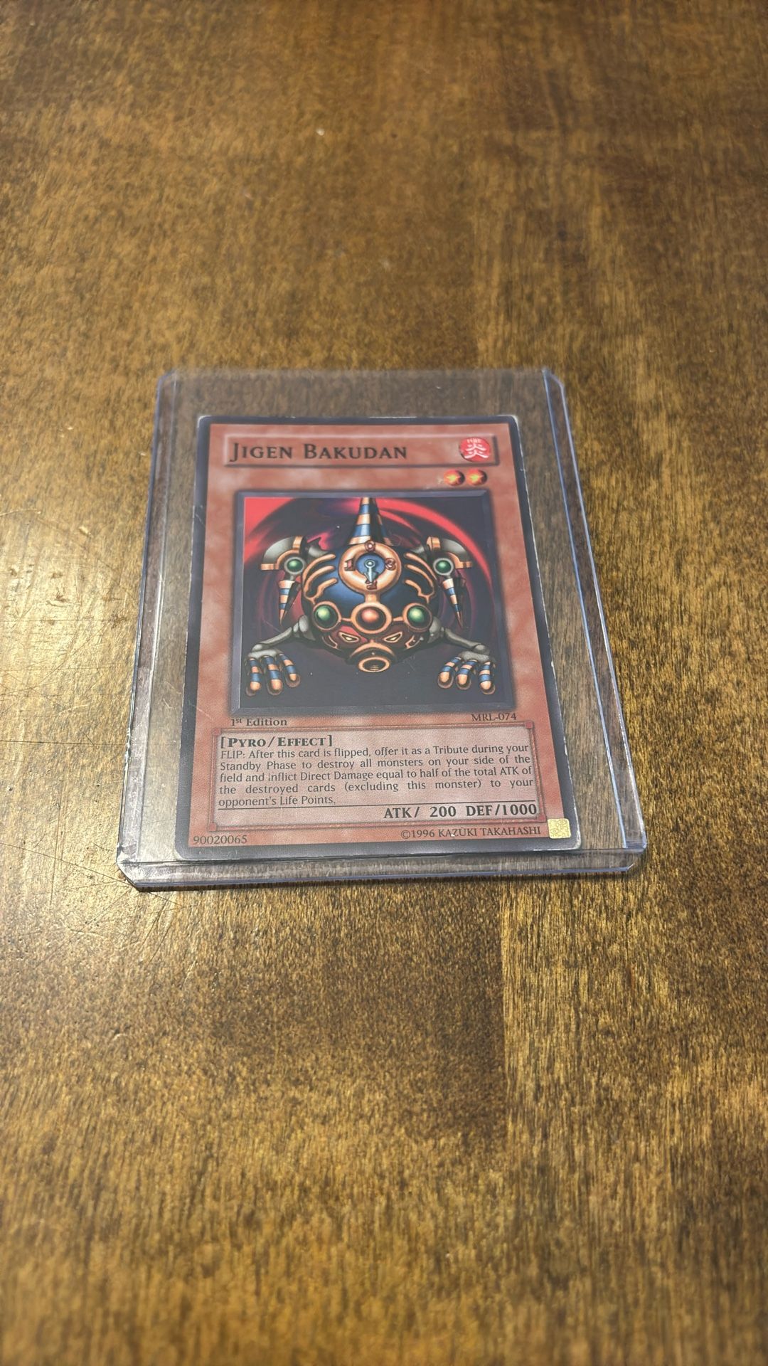 1st Edition 1996 Yugioh Jigen Bakudan MRL-074