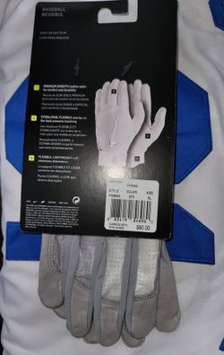 Brand New NIKE HUARACHE ELITE 
BASEBALL BATTING GLOVES 
Grey Sizes Large, XL, 2XL
