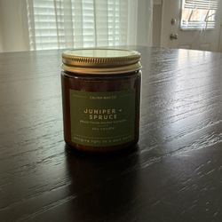 Juniper + Spruce Soy Candle Crafted By Calyan Wax Co