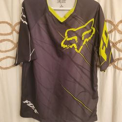 Fox Mountain Biking Shirt Large Short Sleeve 