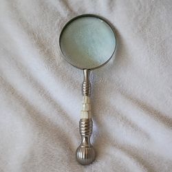 Brass & Mother Of Pearl Magnifying Glass