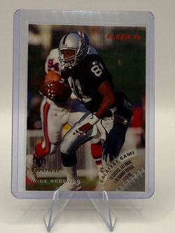 1996 Fleer Tim Brown #100 Oakland Raiders Base Card